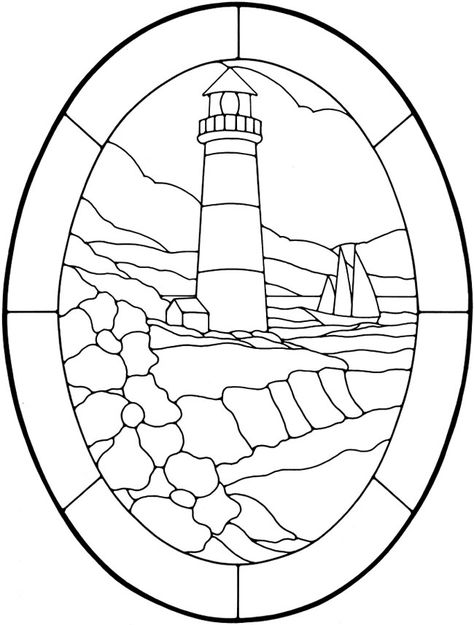 Nautical Designs Stained Glass Pattern Book Dover Publications L'art Du Vitrail, Glass Painting Patterns, Stained Glass Patterns Free, زجاج ملون, Stained Glass Diy, Stained Glass Crafts, Stained Glass Designs, Faux Stained Glass, Stained Glass Projects