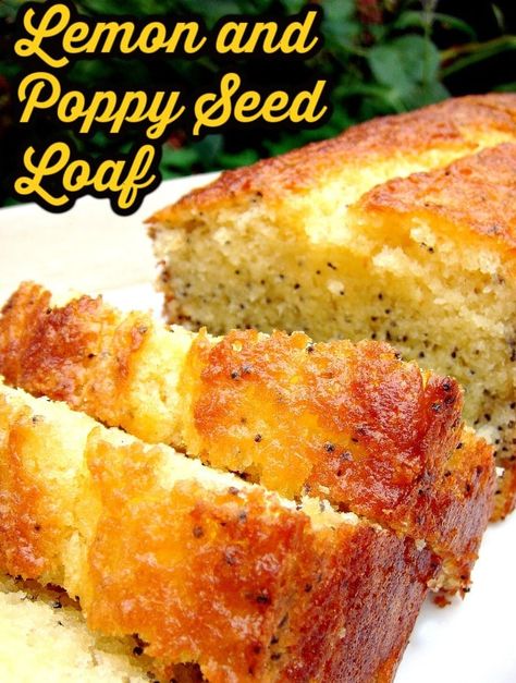 Lemon and Poppy Seed Loaf. This is truly a delightful cake. The flavors are gentle, the cake is soft and moist and of course looks so pretty with the addition of poppy seeds sprinkled throughout the cake Moist Lemon Poppyseed Loaf, Lemon Poppyseed Loaf Moist, Poppy Seed Cake Easy, Lemon And Poppy Seed Loaf, Lemon Cake With Poppy Seeds, Poppyseed Lemon Loaf, Lemon Poppy Loaf, Best Lemon Poppyseed Loaf, Lemon Poppyseed Loaf Cake