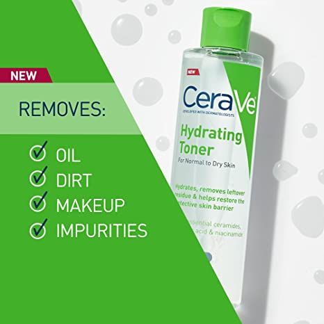 This toner is so affordable and works wonders to cleanse your skin! Cerave Skincare, Alcohol Free Fragrance, Oil For Dry Skin, Hydrating Facial, Hydrating Toner, Dry Sensitive Skin, Toner For Face, Facial Toner, Non Alcoholic