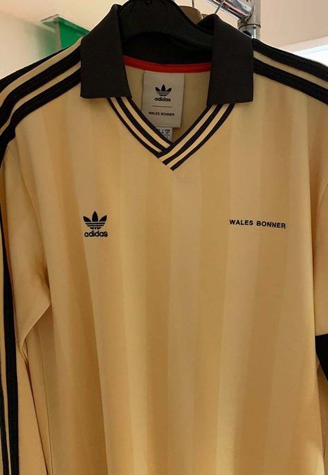 Wales Bonner Adidas, Adidas Wales Bonner, Adidas Collaboration, Retro Adidas, Football Jersey Outfit, Jersey Fashion, Adidas Retro, Retro Football Shirts, Football Fashion