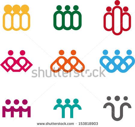 Design people logo element. Vector icon template. You can use in the media, alliances, environmental protection, mutual aid associations and other social welfare agencies.  - stock vector Fff Logo, Hr Logo, Social App Design, Alliance Logo, Connect Logo, Mutual Aid, Icon Template, Church Logo, People Logo