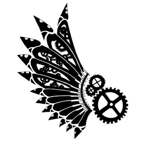 Steampunk Wing Steampunk Wings Tattoo, Steampunk Tattoo Design, Steampunk Wings, Gear Tattoo, Steampunk Tattoo, Steampunk Mixed Media, Biomechanical Tattoo, Wing Tattoo, Geniale Tattoos