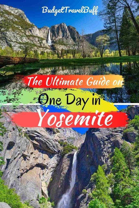 Planning for a weekend trip for one day in Yosemite National Park? You are so smart. Here is my detail itinerary on how to get the best of Yosemite valley in 1 day. It includes the best things to do in Yosemite in one day, where to stay in Yosemite, best day hikes in Yosemite and travel tips to visit Yosemite in 24 hours on a budget. #yosemite #yosemiteinoneday #yosemiteitinerary Yosemite Itinerary, Pnw Trip, California Waterfalls, Yosemite Trip, 2 Days Trip, Yosemite Camping, National Parks Usa, Yosemite Valley, Travel Diaries