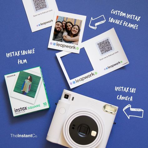 📸✨ Capture your memories in style with the Instax SQ1 camera and our custom Instax Square frames! Whether it's a promotional event, wedding or birthday party our frames add a unique touch to your instant photos. Plus, add a QR code to your frames to instantly share more information!⁠ ⁠ Click the link in our bio to get your own custom Instax frames and don’t forget to follow @TheInstantCo for more cool photo ideas for your next event! 📸⁠ Instax Frame, Instant Photos, Promotional Events, Square Frames, Cool Photos, Coding, Birthday Party, Frame, Birthday