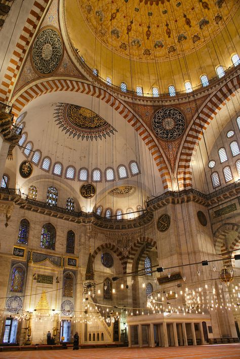 Amazing Ceilings, Design Tudung, Suleiman The Magnificent, Sultan Mosque, Aya Sofia, Sultan Murad, Ottoman Architecture, Byzantine Architecture, Dome Of The Rock