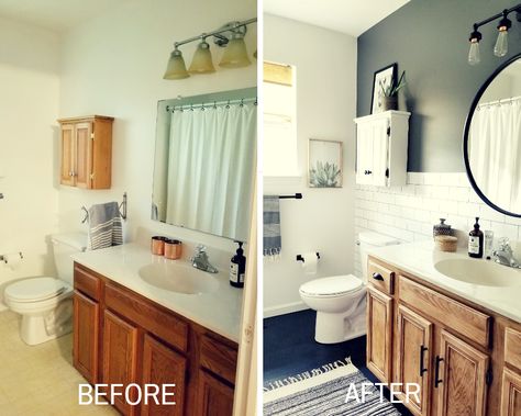 DIY Home Transformations: 2 Days – $200 Transformations | Showit Blog Architecture Renovation, Budget Bathroom Remodel, Basement Bedroom, Diy Bathroom Remodel, Bathroom Remodel With Tub, Bedroom Closet, Budget Bathroom, Diy Remodel, Bathroom Renos