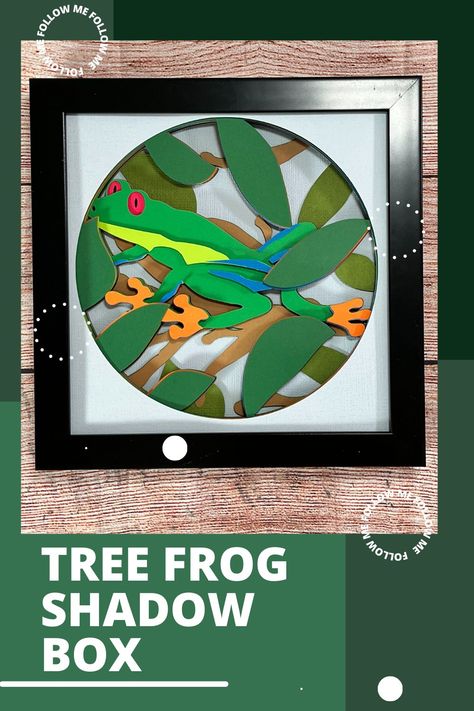 Summer Svg Shadow Box, 3D Layered Tree Frog Svg Jungle File #summersvgshadowbox #layeredtreefrogsvgjunglethemedecor #3dpapercraftssummerhomedecor Box File, Paper Cut Design, 3d Shadow Box, Crafty Mama, Tree Frog, 3d Paper Crafts, File Box, Tree Frogs, Off The Beaten Path