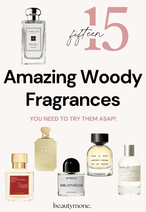 Woody Scent Perfume, Woody Fragrance For Women, Best Woody Perfumes For Women, Sandalwood Perfume For Women, How To Smell Like Sandalwood, Woodsy Perfume For Women, Woody Perfume For Women, Top Fragrances For Women, Perfume Wardrobe