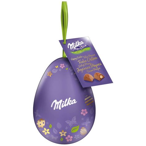 Metal Eggs with 6 Individually Wrapped Pralines Made From Alpine Milk Chocolate 2 Fold Sorted. Easter Egg Packaging, Milka Chocolate, Movie Night Gift, Crunchy Chocolate, Egg Packaging, Chocolate Egg, Easter Eggs Chocolate, Chocolate Eggs, Easter Chocolate