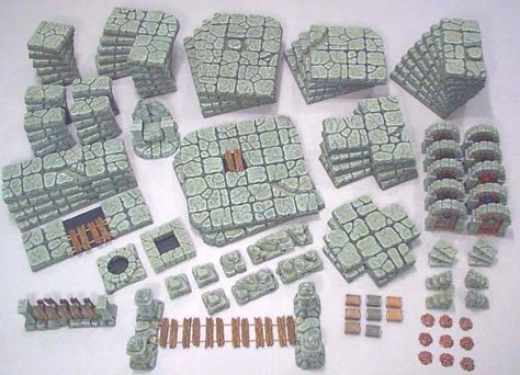 Dungeons And Dragons Diy, Dnd Diy, Hero Quest, Dnd Terrain, Hirst Arts, Dnd Crafts, Dnd Mini, Dnd Minis, Dungeon Tiles