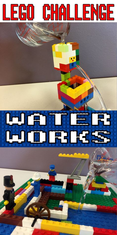 I got this idea from a STEM post I found on Pinterest, involving cups, straws, and putty.  I failed BIG TIME, so I decided to scrap it and turn it into a Lego Challenge instead. So after we went over rules, I told my kiddos that today they could build anything they wanted, but our… Lego Build Challenge, Lego Engineering Projects For Kids, Lego Lesson Plans, Cool Lego Ideas To Build, Lego Building Ideas Easy, Lego Build Ideas, Lego Technic Ideas, Library Program Ideas, Lego 10698