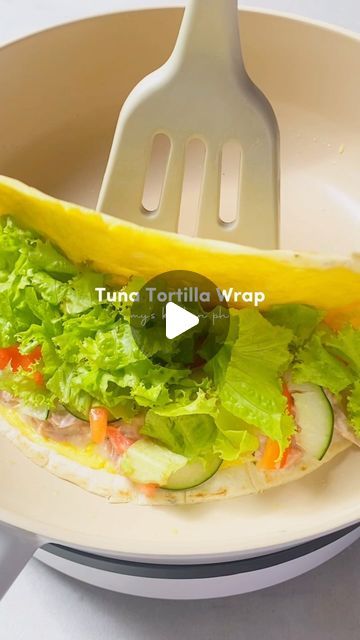 Mylene Dumandan on Instagram: "Tuna Tortilla Wrap

Ingredients:
Tuna Flake in Oil (drained), Mayo, Salt, Pepper, Egg, Tortilla Wrap, Butter or Oil, Cheese, Cucumber, Tomato, Lettuce

Procedure: 
🤍Combine Tuna flakes in oil, mayonnaise, salt and pepper. Set aside.
🤍In a pan, melt butter. 
🤍Pour in eggs and immediately cover with tortilla wrap so that the egg sticks to the wrap.
🤍Once the egg is cooked, flip the tortilla over and cook it for a while. 
🤍Add cheese, tuna-mayo, cucumber, tomatoes, and lettuce. 

Note: make sure the stove is off when you put the tuna and vegetables so it doesn't get watery.

#FoodiePH #foodstagram #breakfastrecipes #reels" Egg Tortilla Wrap, Tuna Tortilla, Wrap Ingredients, Egg Tortilla, Tuna Wrap, Sandwich Wraps Recipes, Tuna Mayo, Tortilla Wrap, Sandwich Wraps