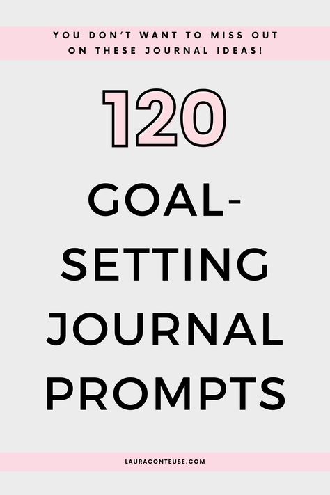 a pin that says in a large font Goal-Setting Journal Prompts Goals Journal Prompts, Prompts For Goal Setting, Growth Journal Prompts, Journal Prompts For Personal Growth, Best Journal Prompts, Personal Growth Journal, Journal Prompts For Adults, Goals Journal, Growth Journal