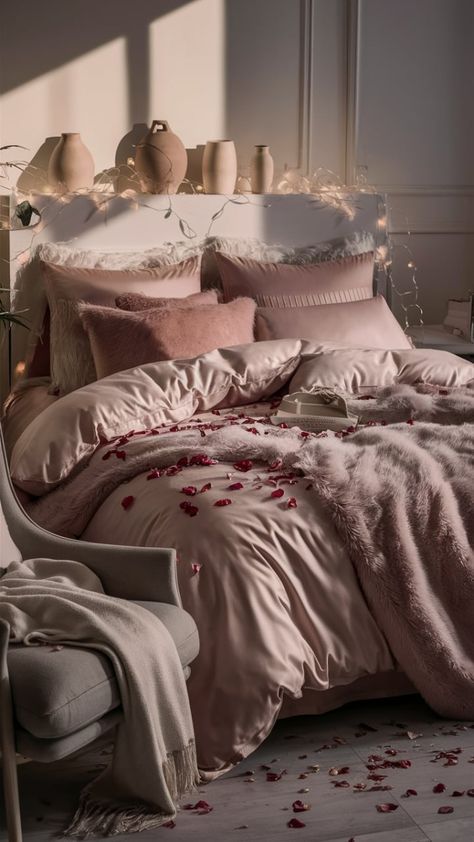 Romantic Bedrooms For Couples, Romantic Master Bedrooms Decor, Romantic Bedroom Wall Decor, Sensual Bedroom, Bedroom Decor Romantic, Cherry Bedroom, Romantic Bedrooms, Bedrooms For Couples, Romantic Inspiration