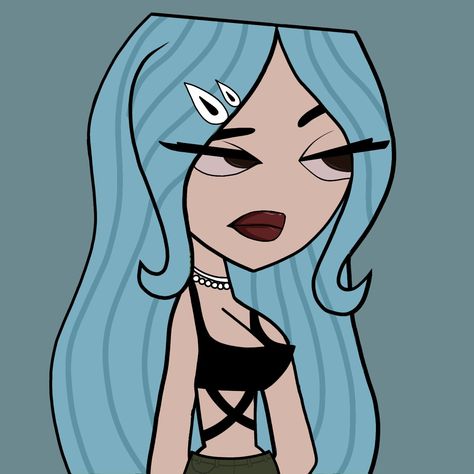 Cartoon Profile Pics Blue Hair, Blue Hair Pfp Cartoon, Blue Hair Character Cartoon, Blue Hair Icon, Blue Hair Cartoon, Blue Hair Pfp, Blue Hair Illustration, Blonde Hair Characters, Baby Blue Hair