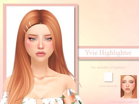 Sims 4 Cc Orange Hair, Winter Eyeshadow, Sims 4 Cc Hair, Fall Eyeshadow, Hair Orange, Orange Eyeshadow, The Sims 4 Skin, Makeup Cc, Pelo Sims