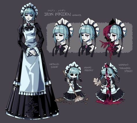 Dnd Bard Aesthetic, Maid Design, Nightmare Creatures, Gothic Characters, Female Monster, 다크 판타지, 캐릭터 드로잉, Gothic Anime, Creepy Art