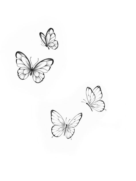 Butterflies Line Drawing, Fine Line Butterfly Tattoo Design, Fineline Butterfly, Fineline Butterfly Tattoo, Traditional Butterfly Tattoo, Japanese Snake Tattoo, Butterfly Tattoo Stencil, Sunshine Tattoo, Small Girly Tattoos