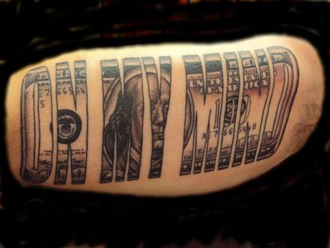 Money on my mind tattoo Money On My Mind Tattoo, Money Eye Tattoo, Money Sign Tattoo Design, Money Motivated Tattoo, Money Power Respect Tattoo, Money Maker Tattoo, Money Hungry Tattoo, Money Vault, Money Sign Tattoo