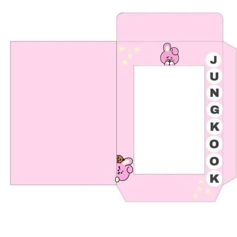 Bts Diy, Pc Holder, خريطة ذهنية, Paper Box Template, Bullet Journal Cover Ideas, Kpop Diy, Blog Backgrounds, Pop Stickers, Photo Card Template