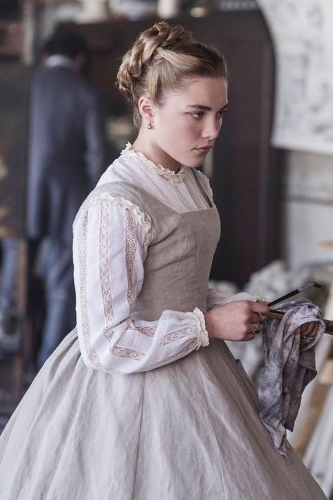 Amy March, Little Women 2019, Women Aesthetic, Little Women, Florence Pugh, Movie Costumes, Historical Dresses, Period Dramas, Pride And Prejudice