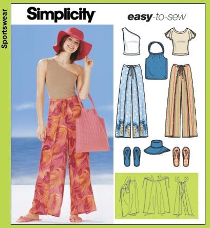 Simplicity pattern for wrap around pants and a hat to boot!! Wrap Pants Pattern, Pantalon Thai, Pants Pattern Free, Thai Fisherman Pants, Fisherman Pants, Sewing Pants, Pants Sewing, Wrap Pants, Sew Ins