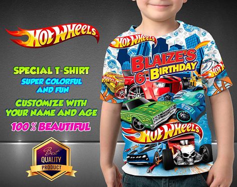 HOT WHEELS Birthday Shirt Hot Wheels Custom Shirt Spider Man Birthday Shirt, Hot Wheels Birthday Shirt, Hot Wheels Shirt, Team Umizoomi Birthday, Spider Man Birthday, Superman Birthday, Pony Birthday Party, Hot Wheels Birthday, Little Pony Birthday Party