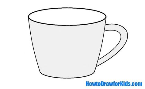 How to Draw a Cup Draw For Kids, Cup Drawing, Very Easy Drawing, Cup Ideas, Drawing Lessons, I Will Show You, Easy Kids, Drawing For Kids, Household Items