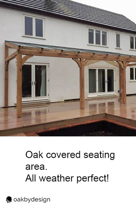 Very impressive bespoke oak framed shelter with glass roof. Garden Lean To Shelter, Lean To Roof Patio, Lean Two Shelter, Wooden Lean To Pergola, Wooden Lean To, Lean To Veranda, Glass Lean To, Lean Too Extension, Lean Too Shelter