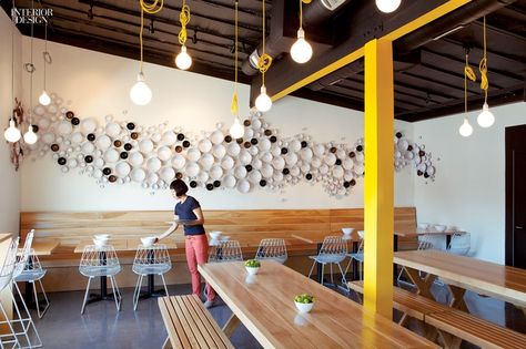 Spice it Up: 5 Fast-Casual Restaurants Put Design on the Menu Casual Restaurant Design, Casual Restaurant, Fast Casual Restaurant, Small Restaurants, Casual Restaurants, Fast Casual, Interior Design Magazine, Retail Interior, Restaurant Interior Design