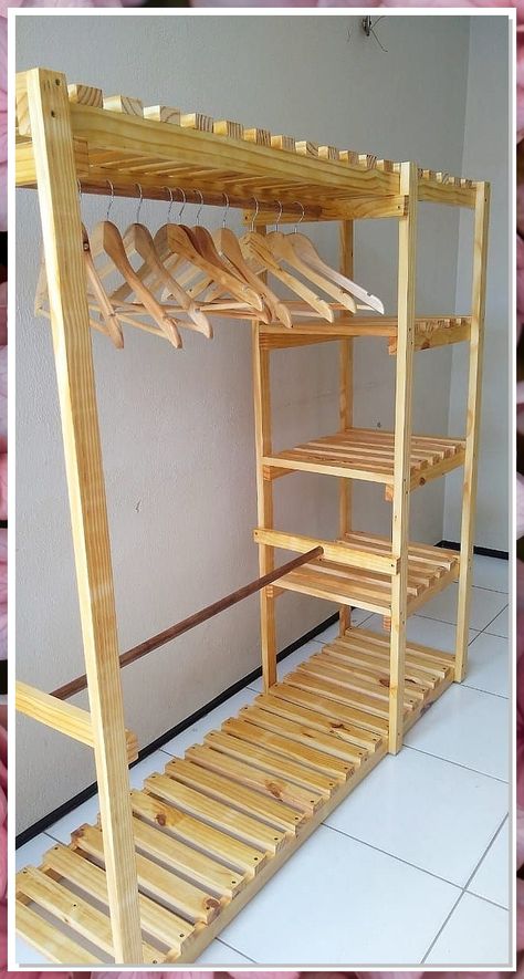 Looking for some creative woodworking projects? Check out these 7 must-try ideas and tips! From beginner-friendly projects to advanced designs, this pin has something for everyone. Get inspired and start crafting beautiful pieces for your home today. #woodworkingprojects #DIYwoodworking #woodworkingtips Wood Clothing Rack, Hiasan Bilik Tidur, Pallet Furniture Bedroom, Patio Diy, Kraf Diy, Storage Design, Printable Diy, Diy Pallet Furniture, Bunk Bed