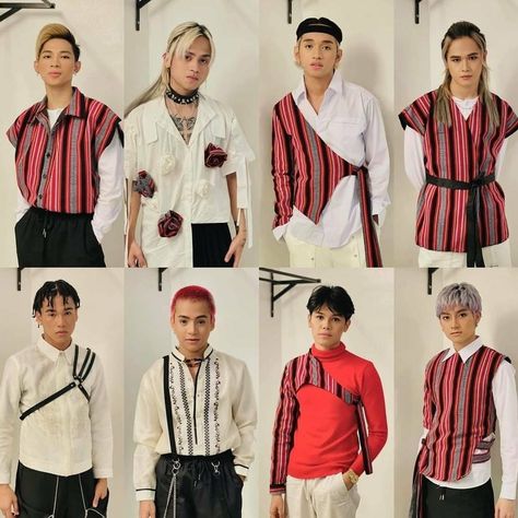 Filipino Clothing Men, Outfit Lebaran Pria, Modern Filipino Outfit Men, Filipino Streetwear, Modern Barong, Native Outfits, Filipino Clothing, Filipino Fashion, Nursing Fashion