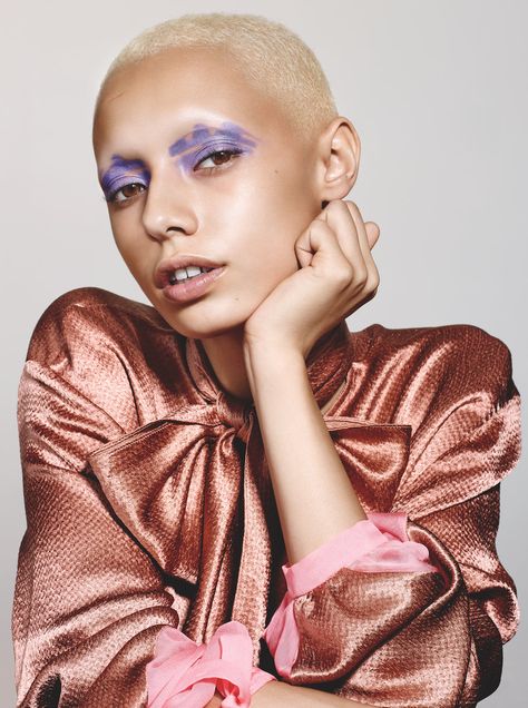 allure | richard burbridge — rachael wang studio Rachael Wang, Giving The Finger, Richard Burbridge, Bald Look, Face References, Allure Magazine, Beauty Inspo, Photography Magazine Cover, Beauty Standards