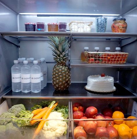 LG Signature InstaView Fridge Review Lg Fridge Organization, Lg Signature, Fridge Lg, New Fridge, Refrigerator Lg, Refrigerator Organization, Fridge Organization, How To Organize, Food Store