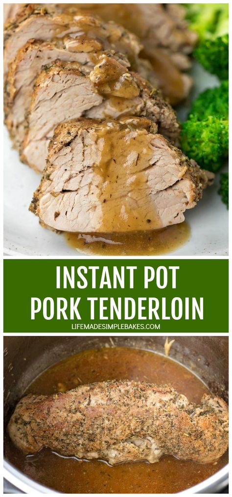 Instant Pot Pork Tenderloin Recipe Instant Pot Pork Tenderloin Recipe, Instant Pot Pork Tenderloin, Easy Pork Tenderloin, Apple Pork Tenderloin, Juicy Pork Tenderloin, Paleo Pork, Pot Dinners, Instant Pot Pork, Tenderloin Recipes