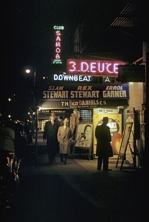 Andreas Feininger, Arte Jazz, Late 30s, Bar Image, Jazz Bar, New York Night, Early 60s, Neon Nights, Map Of New York