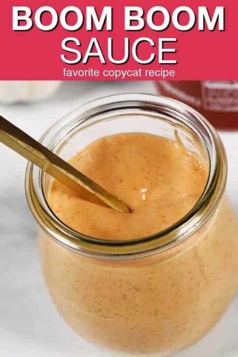 This Boom Boom Sauce recipe is a sweet, spicy, garlicky sauce that in unbelievably incredible.  It's for burgers, fries or just about anything!  #itisakeeper #recipe #recipes #garlic #sriracha #sweetchilisauce #5minuterecipe #sauce #copycatrecipe #dippingsauce #easyrecipe #quickrecipe via @itsakeeperblog Boom Boom Sauce Recipe, Boom Sauce Recipe, Boom Sauce, Boom Boom Sauce, Burger Sauces Recipe, Aioli Sauce, Mayo Sauce, Shrimp Sauce, Dipping Sauces Recipes