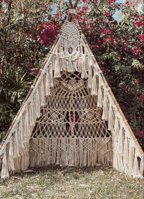 Macrame Wall Decor Living Room, Wall Decor Ideas Kitchen, Macrame Teepee, Wall Decor Ideas Bedroom, Macrame Wall Decor Ideas, Macrame Wall Hanging Bedroom Decor, Wall Hanging Decor Ideas, Mirror Wall Decor Ideas, Hanging Decor Ideas