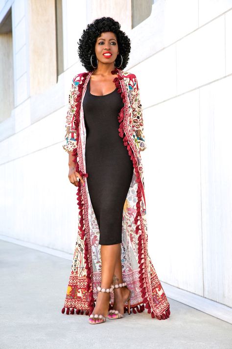 Dress With Kimono, Style Pantry, Mode Kimono, Bodycon Casual, Wrap Maxi Dress, Dress Midi, Kimono Jacket, Maxi Wrap Dress, Types Of Dresses