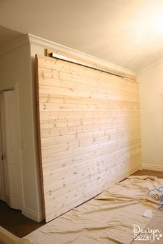 How to build a sliding wall to create a secret room. Yes, the wall slides open. Details on Design Dazzle Temp Wall Room Dividers, Barn Door Room Divider, Temporary Wall Divider, Secret Room Doors, Temporary Room Dividers, Moveable Wall, Fabric Room Dividers, Portable Room Dividers, Sliding Room Dividers