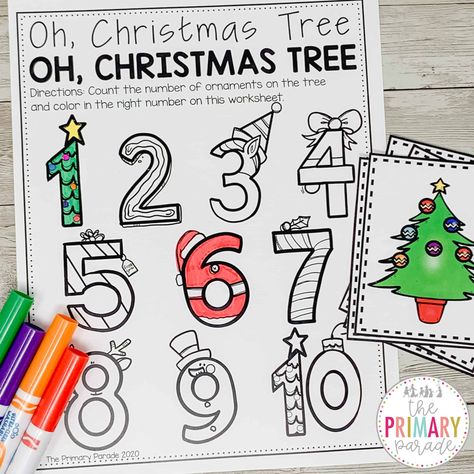 Christmas Activities For Preschoolers, Christmas Activities For Preschool, Cute Christmas Coloring Pages, Tree Hunt, Christmas Science Experiments, Prek Activities, Christmas Coloring Pages For Kids, Christmas Math Activities, Preschool Christmas Activities