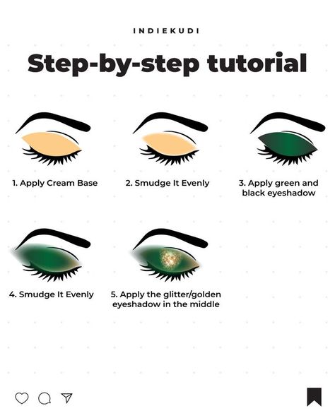 Hooded Eye Green Eyeshadow, Step By Step Green Eyeshadow, Simple Green Eyeshadow Tutorial, How To Keep Eyeshadow On All Day, Simple Green Eyeshadow Looks, Quick Eyeshadow Looks, Subtle Green Eyeshadow, Easy Green Eyeshadow Looks, Light Green Makeup Looks