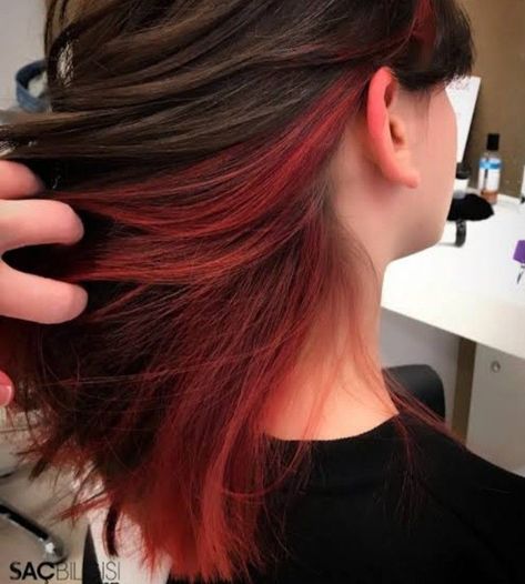 #Hair_Color_Ideas_Dirty_Blonde #Hair_Color_Ideas_Easy_To_Maintain #Hair_Color_Ideas_Extensions #Hair_Color_Ideas_Emo #Hair_Color_Ideas_Ends #Hair_Color_Ideas_Exotic #Hair_Color_Ideas_Blue_Eyes #Hair_Color_Ideas_Green_Eyes #Hair_Color_Ideas_Hazel_Eyes #Hair_Color_Ideas_F Red Hair Underneath, Half Colored Hair, Trendy Hair Color Ideas, Underdye Hair, Hair Dyed Underneath, Hidden Hair Color, Half Dyed Hair, Peekaboo Hair Colors, Hair Color Underneath