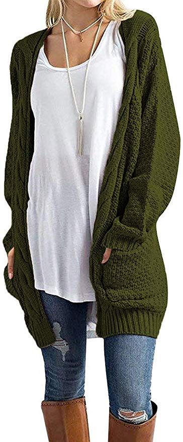 What I Ordered from Amazon in September! Cardigans Sweater, Chunky Cable Knit Cardigan, Chunky Sweater Cardigan, Minimalist Bohemian, Women's Cardigans, Womens Pullover Sweaters, Oversized Sweater Cardigan, Boho Cardigan, Warm Cardigan