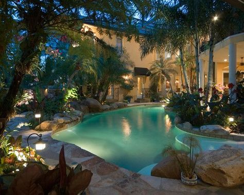 25 Ways | Create | Luxury Resort Style Backyard | Post Tropical Pool Landscaping, Beach Jamaica, Amazing Pools, Spa Luxe, Moderne Pools, Pool Inspiration, Stone Pool, Indoor Pools, Pool Finishes