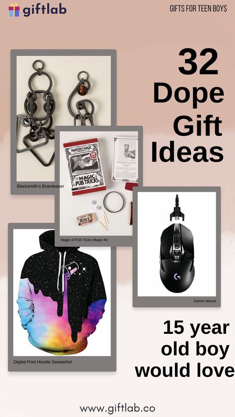 Gifting 15-old-boys can sometimes be tricky, but one things for sure: they'll always want something cool! So if you're looking for something to give that special 15-year-old, we've got you covered! Here are some awesome gift ideas for fifteen year old boys! #giftideas #giftsforhim #giftsforboys Gifts For 16 Year Boy, Birthday Money Gifts, Birthday Money, Gifts For Teen Boys, Christmas Gifts For Boys, Money Gift, Birthday Gift Ideas, Christmas Traditions, Gifts Ideas