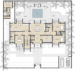 Neo Classic Villa, Classic Villa Design, Drawing House Plans, Floor Planning, Large Floor Plans, Villa Ideas, House Lights, Classic House Exterior, House Plans Mansion