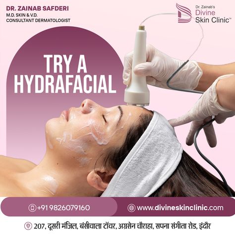 Embrace your skin’s natural beauty! Treat yourself to a HydraFacial for a radiant glow from within.
Detox, refresh, and pamper your skin today🌞🙃

It’s time to glow!
📞+91 9826079160
📍207, Bansiwala Tower, Near, Agrasen Square Navlakha, Indore

#hydration #skinclear #SuperFacial #detox #refreshskin #OxyGeneoTreatment #DivineSkinClinic #OxygenEO #hydrafacial Facial Ads Design, Hydra Facial Creative Ads, Skin Clinic Poster, Hydra Facial Poster, Hydrafacial Post, Skin Care Creative Ads, Beauty Salon Posters, Hydra Facial, Skin Design