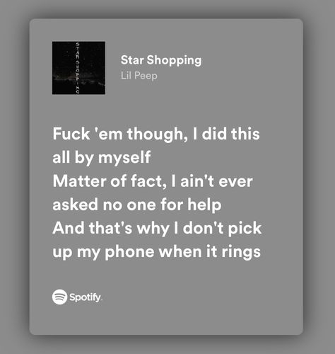 Lilpeep Quotes, Starshopping Lil Peep, Lilpeep Lyrics, Lil Peep Quotes, Peep Lyrics, Lil Peep Lyrics, Relatable Lyrics, Star Shopping, Cute Text Quotes