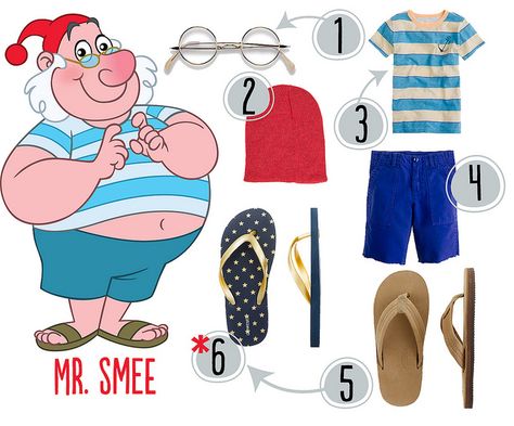 smee-costume-idea Mr Smee Costume, Smee Costume, Easy Costumes To Make, Disneyland Costumes, Mr Smee, Disney Half Marathon, Pregnant Halloween Costumes, Easy Costume, Halloween Idea